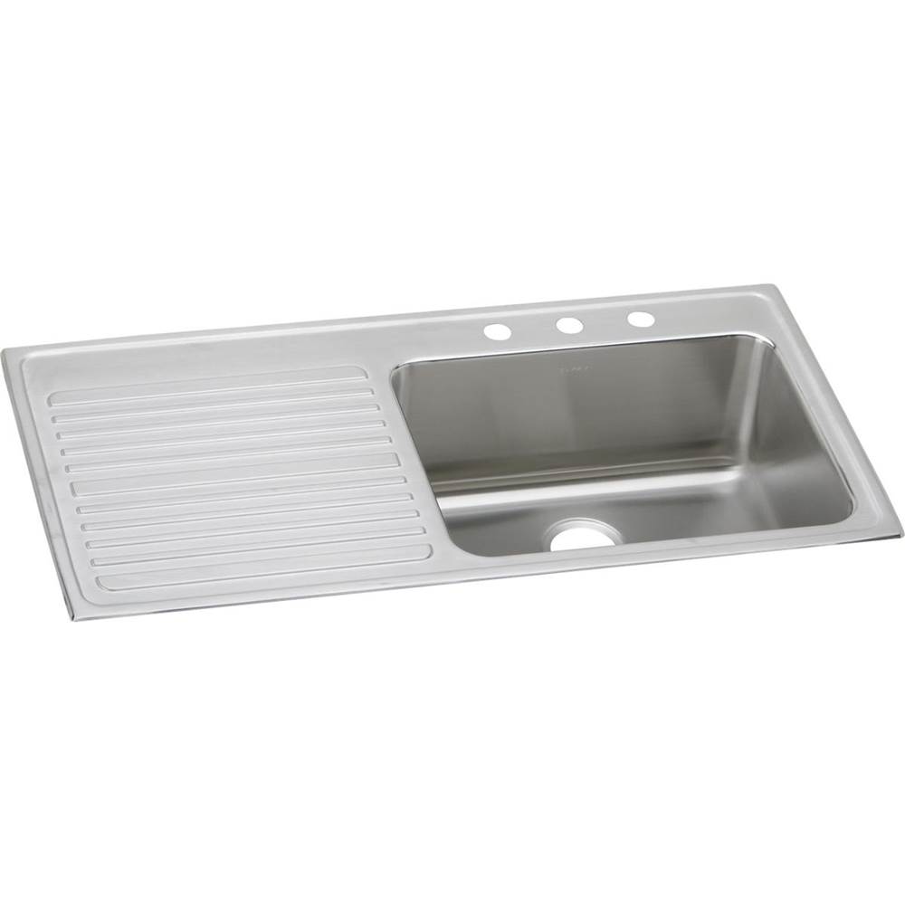 Lustertone Classic Stainless Steel 25'' x 25'' x 25'', Single Bowl ...